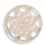 Leseni podstavki za pijačo Krog s čipko - komplet